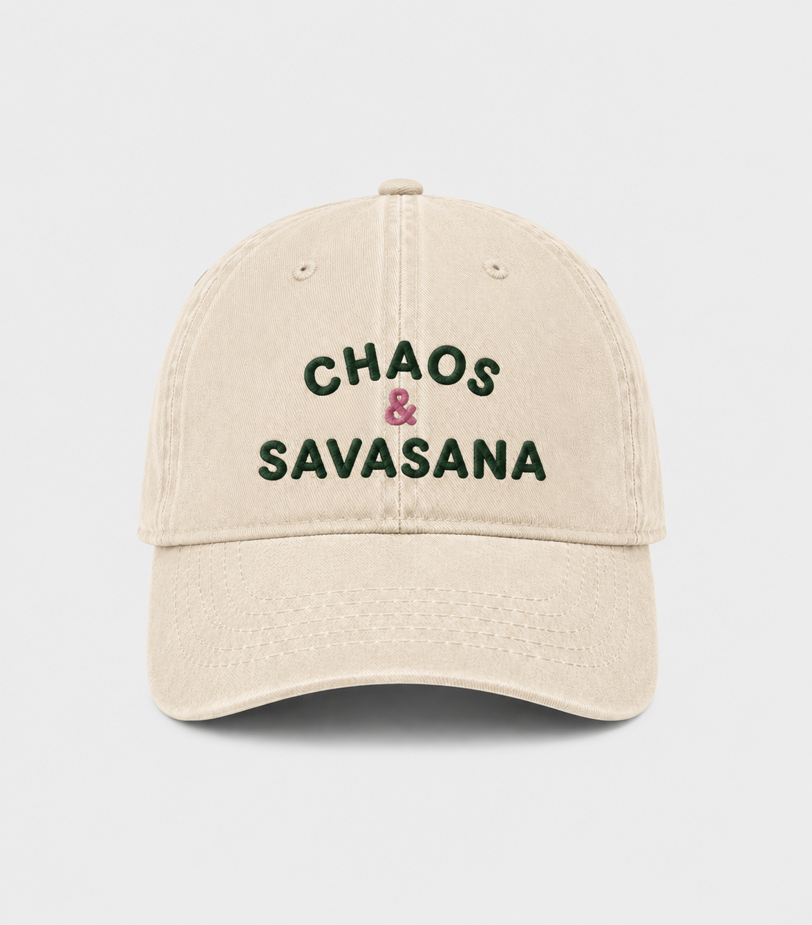 CHAOS & SAVASANA Dad Cap