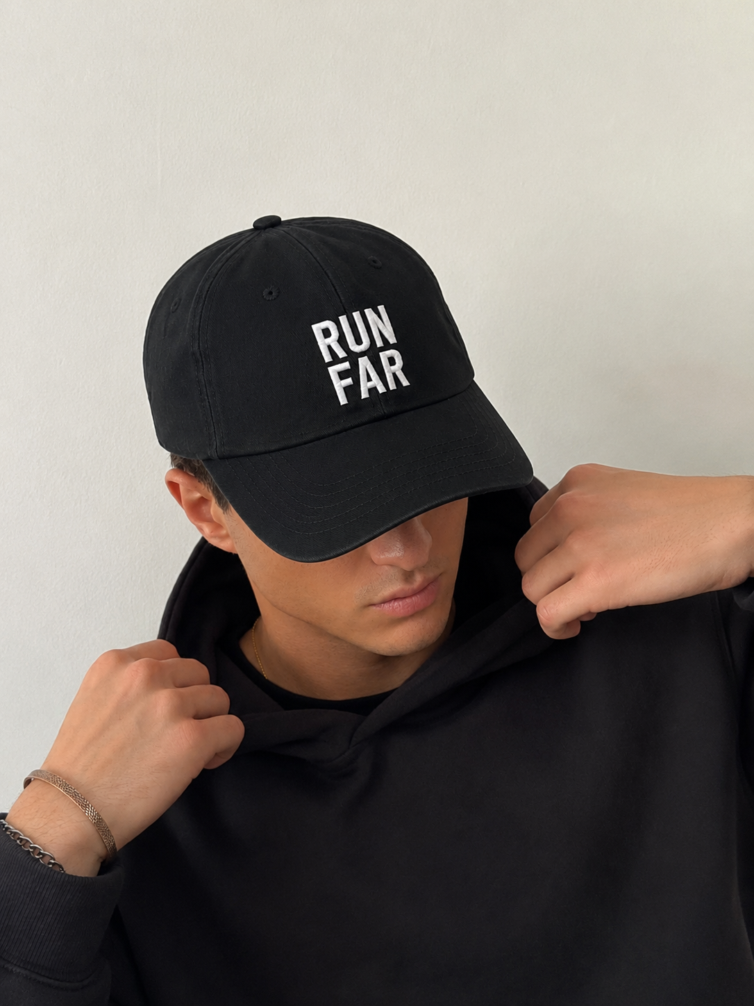 RUN FAR Dad Cap